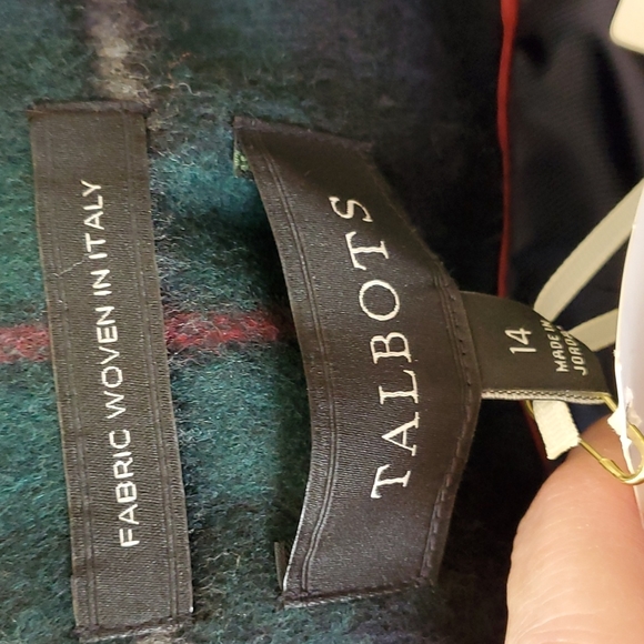 Talbots blue and green plaid blazer - Picture 9 of 12